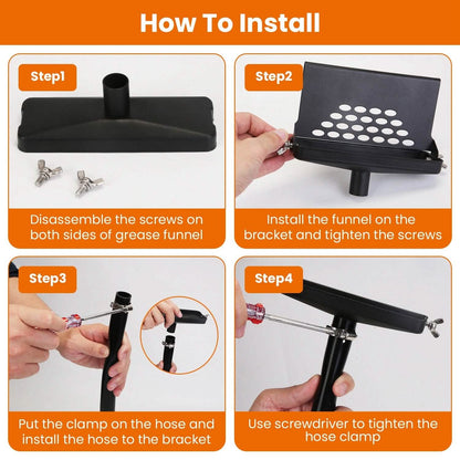 Blackstone Griddle Grease Catcher with  Heat Resistant Hose Stainless Steel