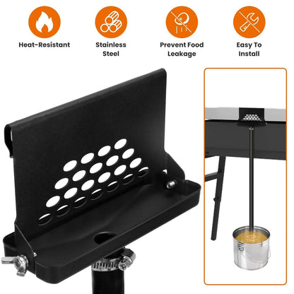 Blackstone Griddle Grease Catcher with  Heat Resistant Hose Stainless Steel