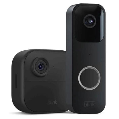 Blink Video Doorbell + 1 Outdoor 4 smart security camera (4th Gen) with Sync Module 2  (Refurbished)