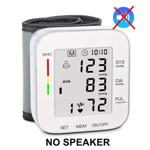 Blood Pressure Monitor Digital Wrist Blood Pressure Machine Automatic Cuff BP Detector