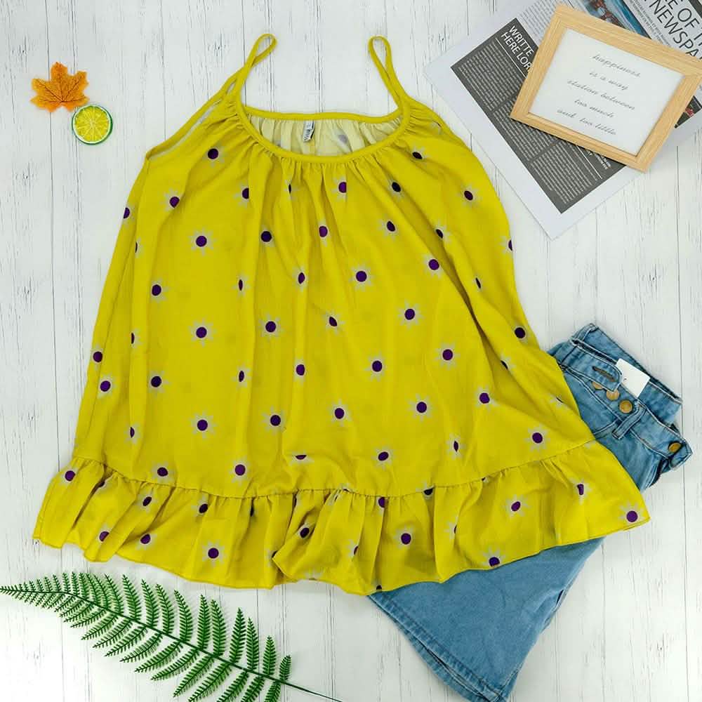 Blouse Floral Strap Top