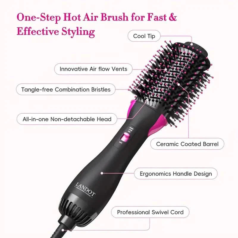 Blow Dryer Hot Air Brush Styler
