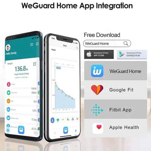 Bluetooth Digital Bathroom Scale with Heart Rate Tracking High-precision BMI Smart Scale