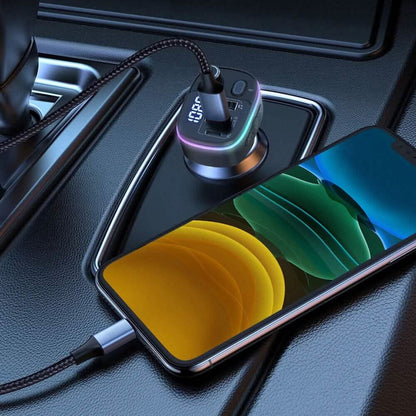 Bluetooth V5.0 FM Transmitter USB Car Charger