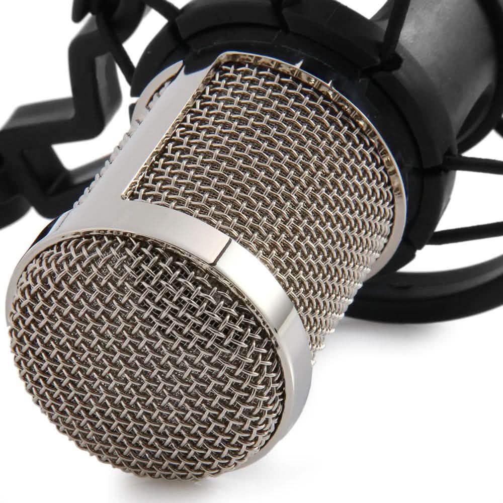 BM-800 Condenser Sound Recording Microphone with Shock Mount for Radio Braodcasting