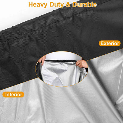 Boat Cover 210D Waterproof Dustproof Trailerable Boat Protector