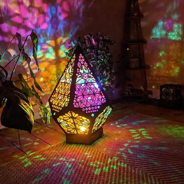 Bohemian Diamond Pole Star Projector Night Light
