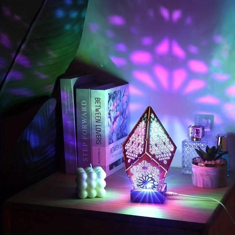 Bohemian Diamond Pole Star Projector Night Light