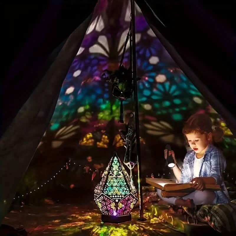 Bohemian Diamond Pole Star Projector Night Light