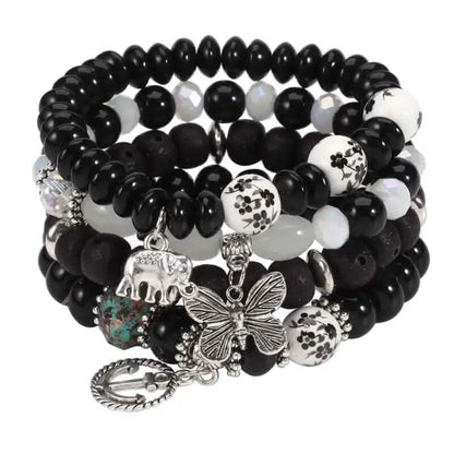 Bohemian Layered Beaded Bracelet