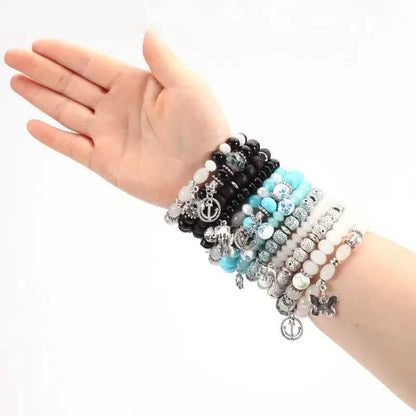 Bohemian Layered Beaded Bracelet