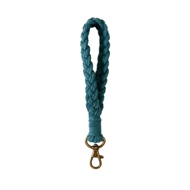 Boho Handmade Wristlet Bracelet Keyring