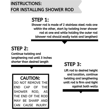 Bolford Shower Curtain & Rod Set