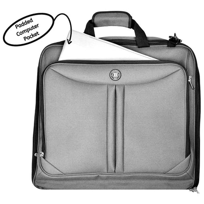 Bolford Travel Garment Bag For Business Trips And Travel With Padded Computer Pocket