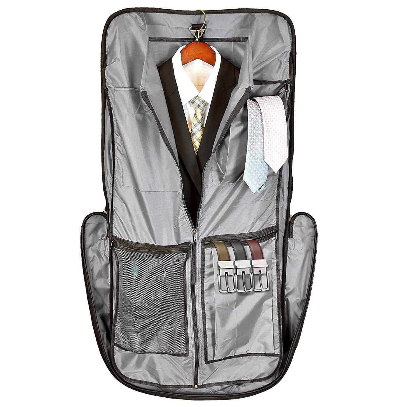 Bolford Travel Garment Bag For Business Trips And Travel With Padded Computer Pocket