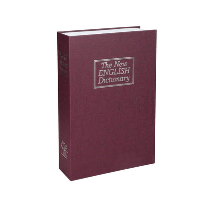 Book Safe with 3-Digit Combination Lock Storage Box