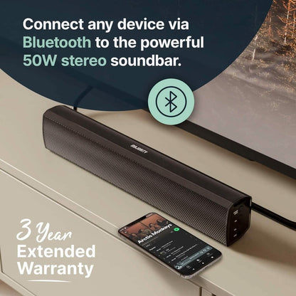 Bowfell Majority Sound Bar 2.0 Bluetooth TV Sound Bar  (Refurbished)