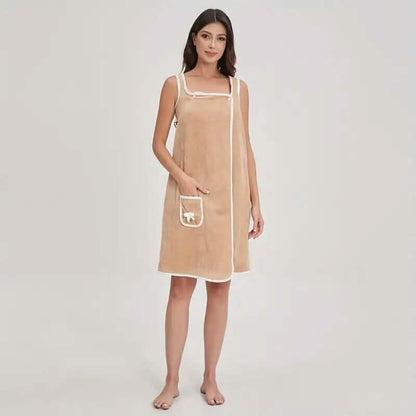 Bowknot Wearable Bath Towel for Adults
