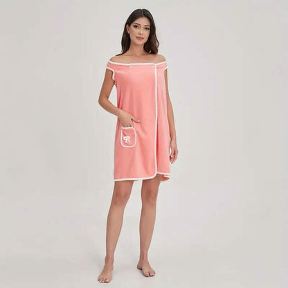 Bowknot Wearable Bath Towel for Adults
