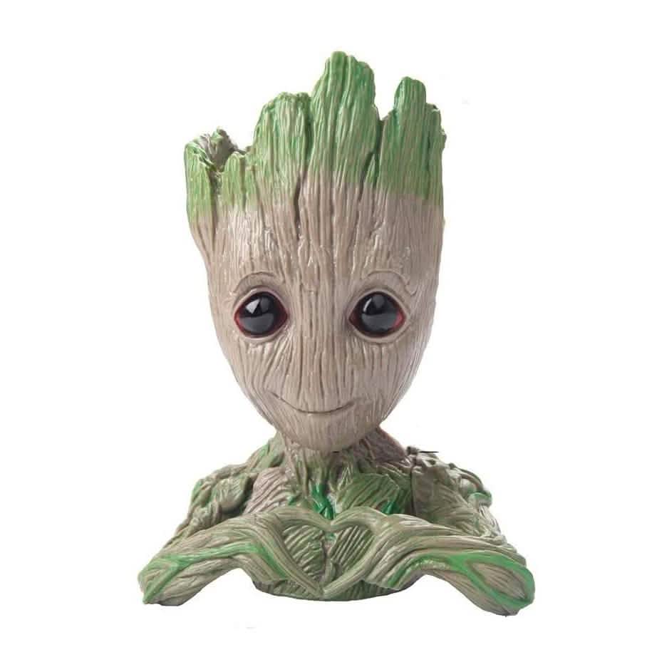 Boxod Treeman Baby Groot Succulent Flower Pot with Hole Pen Holder