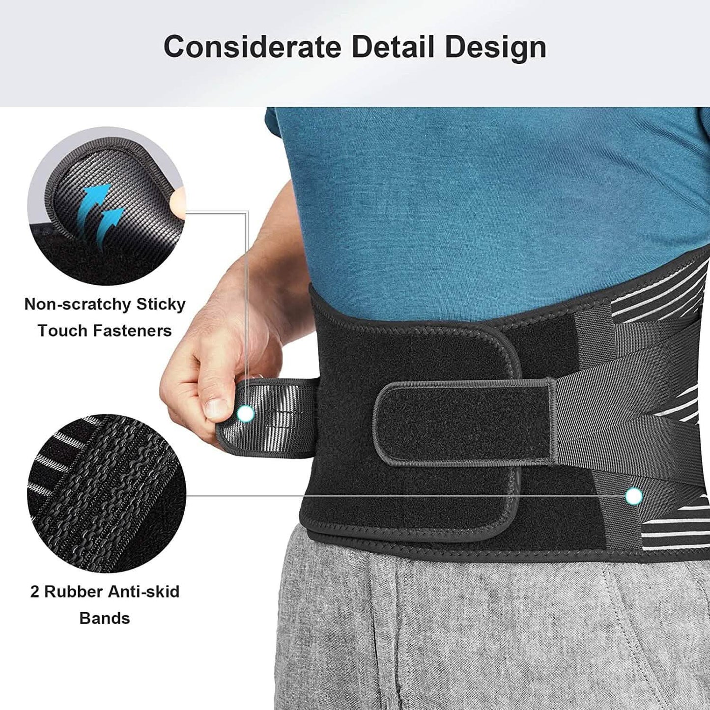 Braces for Lower Back Pain Relief with 6 Stays