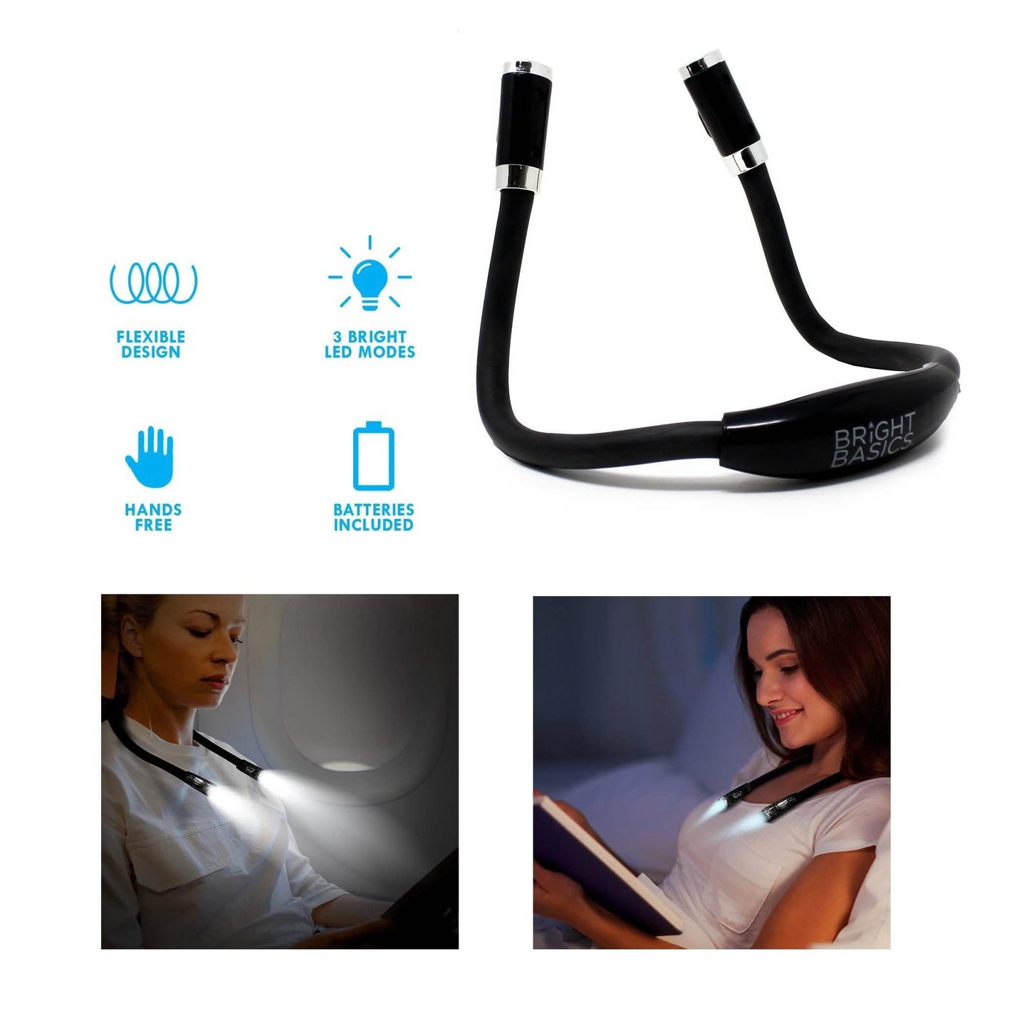 Bright Basics Hands-Free LED Flexible Neck Light