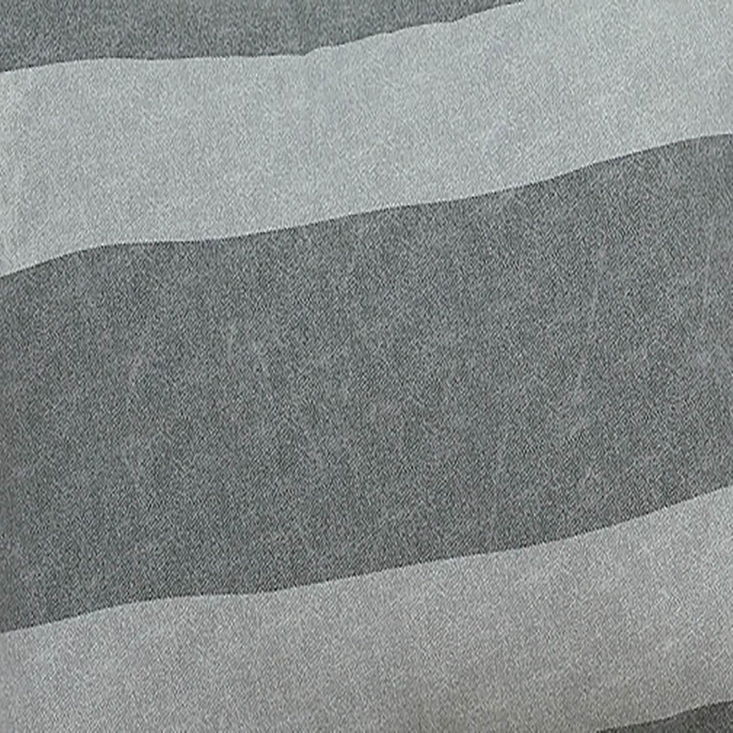 Brooklyn Flat Herringbone Wide Striped Grey Comforter Set