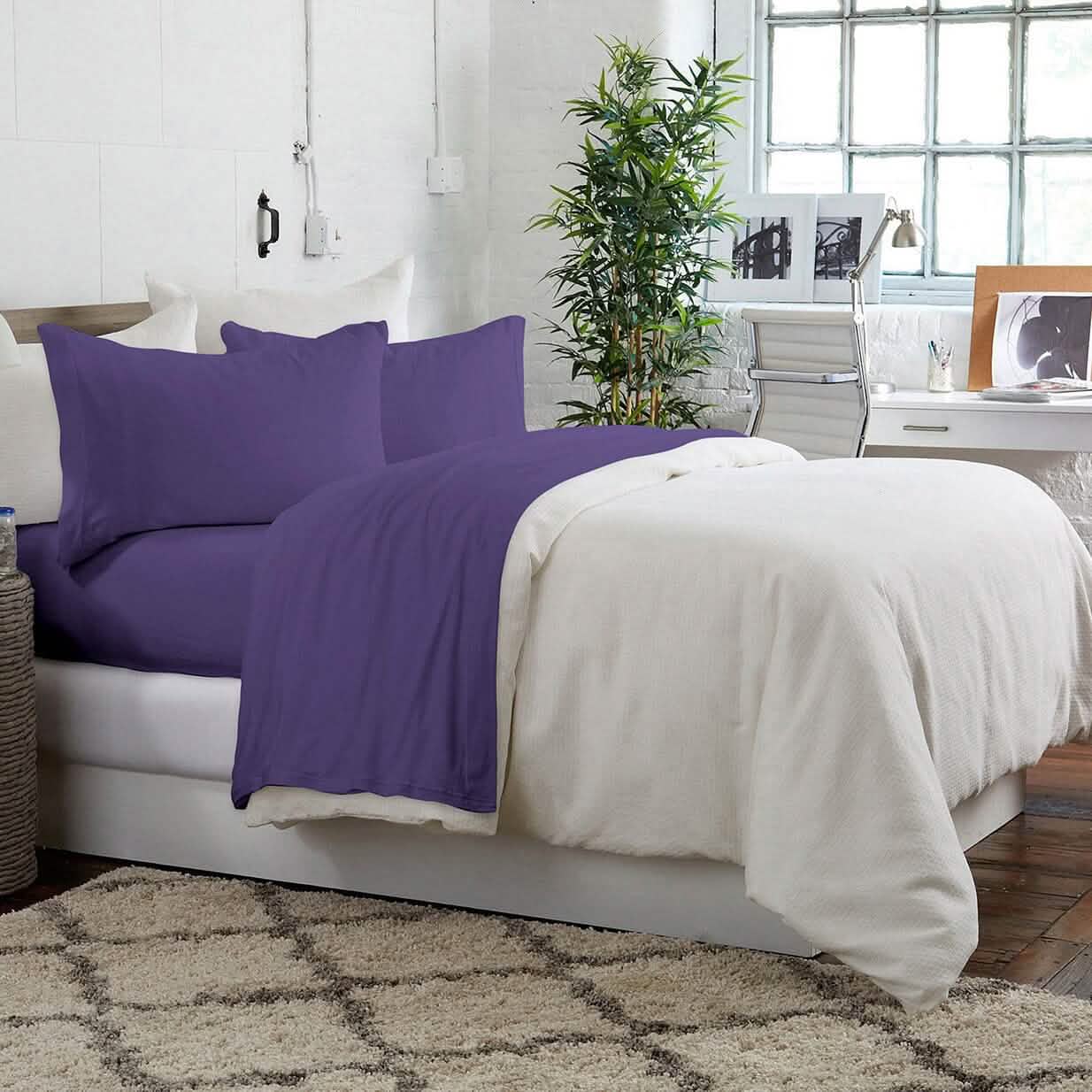 Brooklyn Flat Jersey Knit Sheet Set