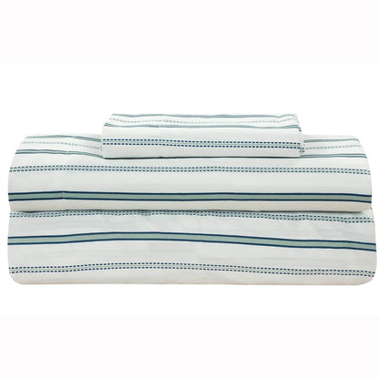 Brooklyn Flat Rugby Stripe Bed-in-a-Bag Set