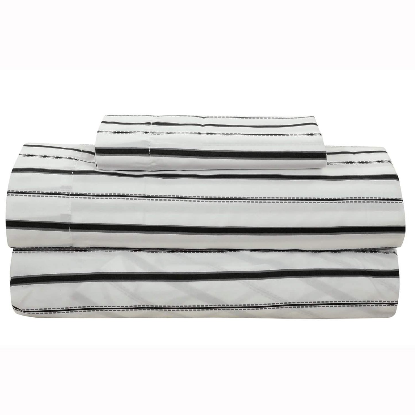 Brooklyn Flat Rugby Stripe Bed-in-a-Bag Set