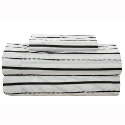 Brooklyn Flat Rugby Stripe Bed-in-a-Bag Set
