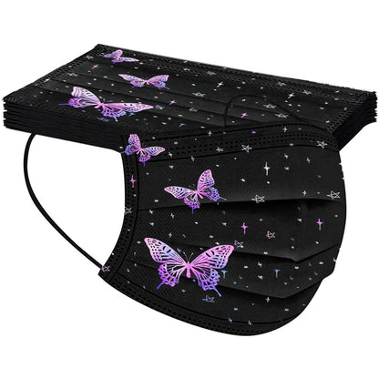 Butterfly Printed Paper Mask