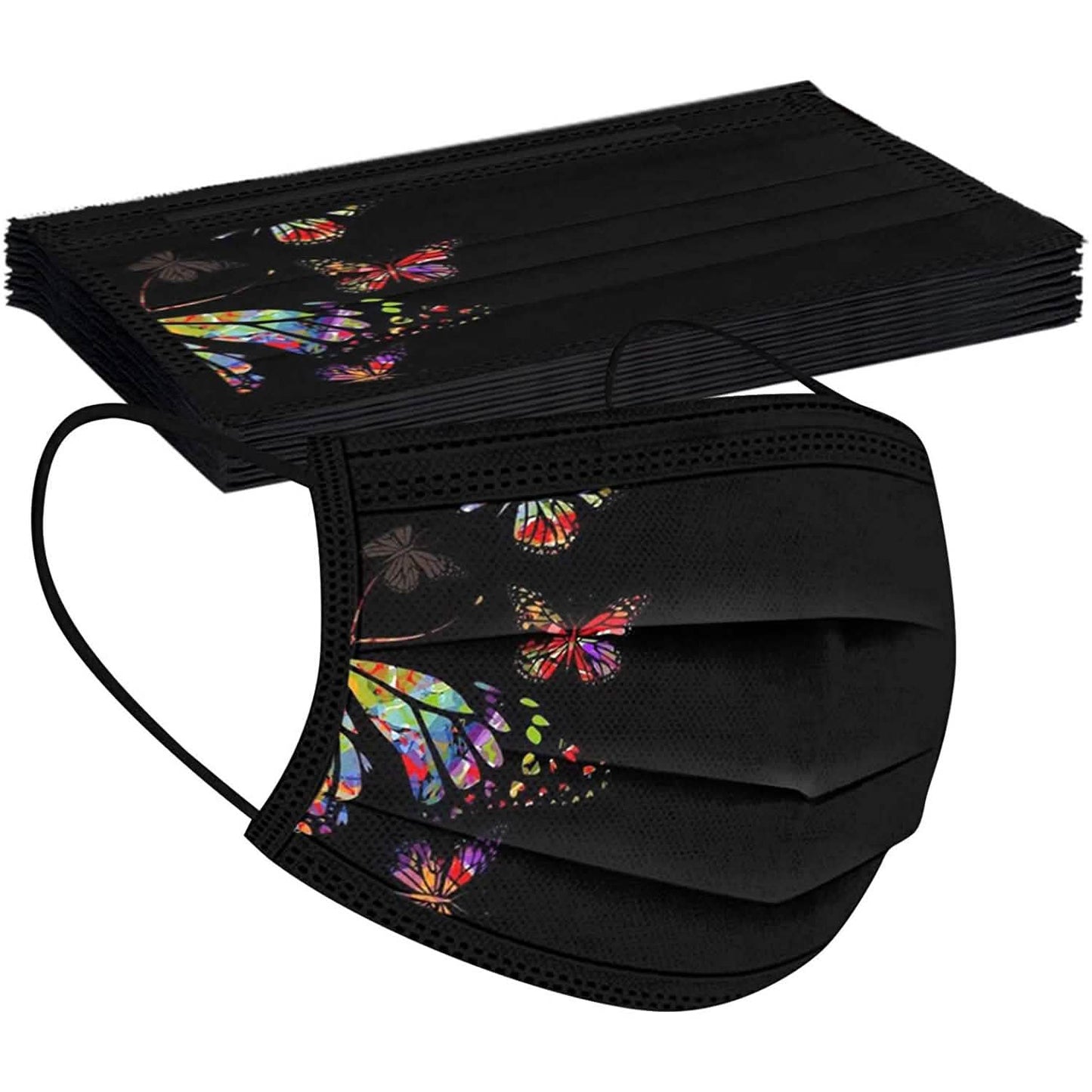 Butterfly Printed Paper Mask