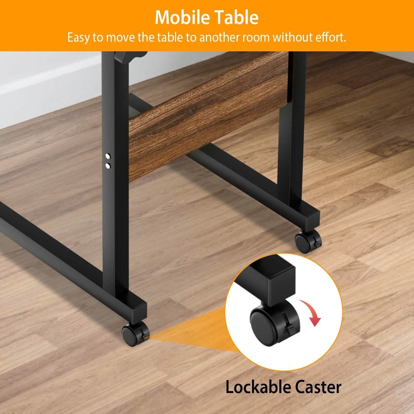 C Side Laptop Small Slim Snack Side Table