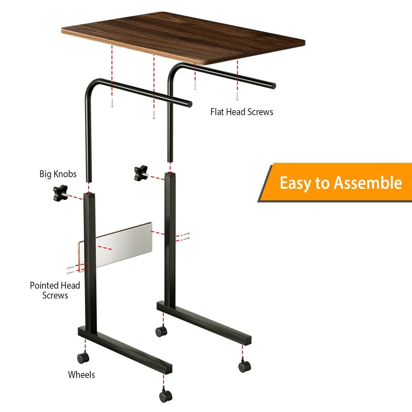 C Side Laptop Small Slim Snack Side Table