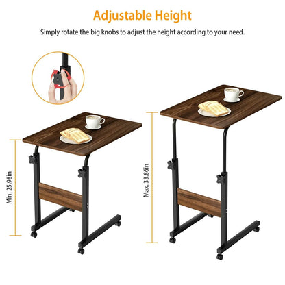 C Side Laptop Small Slim Snack Side Table