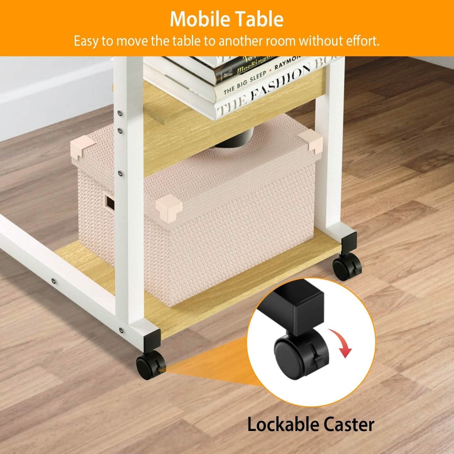 C Side Laptop Small Slim Snack Side Table