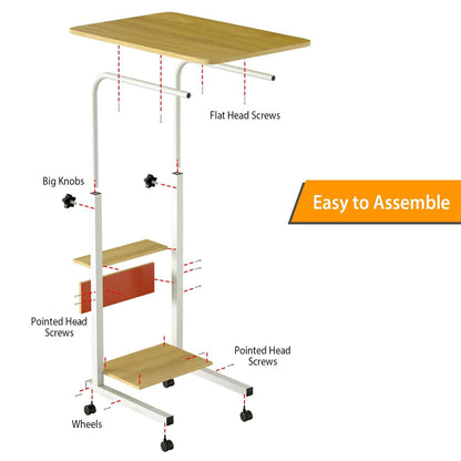 C Side Laptop Small Slim Snack Side Table