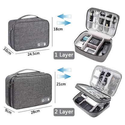 Cable Storage Bag Waterproof Digital Electronic Organizer