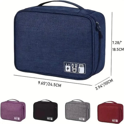 Cable Storage Bag Waterproof Digital Electronic Organizer