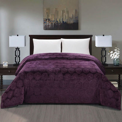 Caesar French Collection Flannel Fleece Blanket