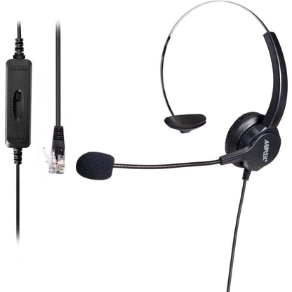 Call Center Hands-Free Noise Cancelling Corded Monaural Headset