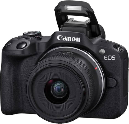 Canon EOS R50 4K Mirrorless Camera with RF-S 18-45mm f/4.5-6.3 IS STM Lens (Open-Box)