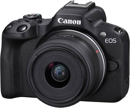 Canon EOS R50 4K Mirrorless Camera with RF-S 18-45mm f/4.5-6.3 IS STM Lens (Open-Box)