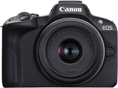 Canon EOS R50 4K Mirrorless Camera with RF-S 18-45mm f/4.5-6.3 IS STM Lens (Open-Box)