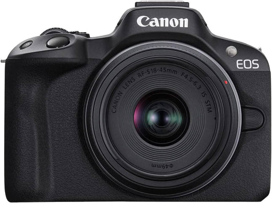 Canon EOS R50 4K Mirrorless Camera with RF-S 18-45mm f/4.5-6.3 IS STM Lens (Open-Box)