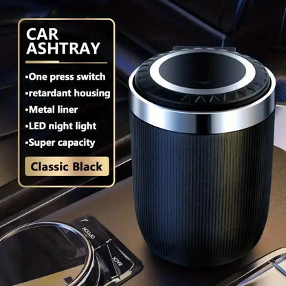 Car Ashtray Multi-functional Universal Household Portable Metal Liner Ashtray