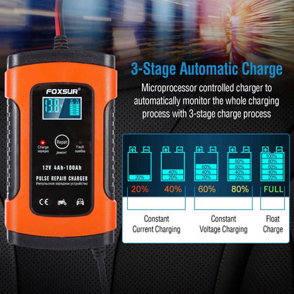 Car Battery Charger 12V 5A Recover Pulse Repair