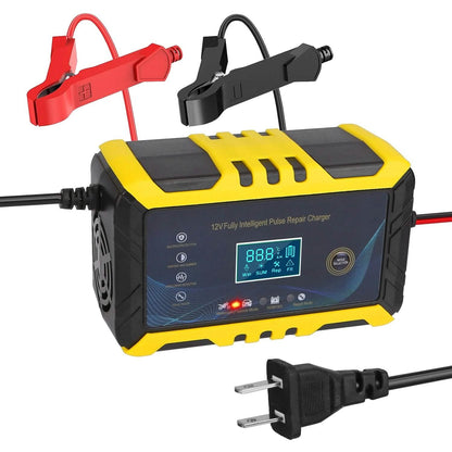 Car Battery Charger 12V/6A Smart Automatic Battery Charger Pulse Repair