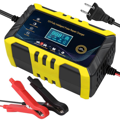Car Battery Charger 12V/6A Smart Automatic Battery Charger Pulse Repair